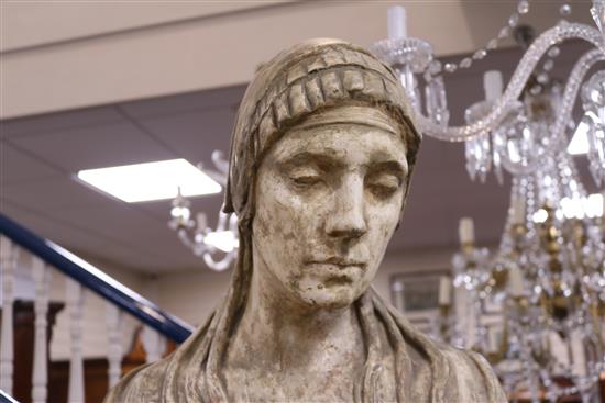 Sir William Dick RA (1879-1961). A plaster figure of Clotho, 1924